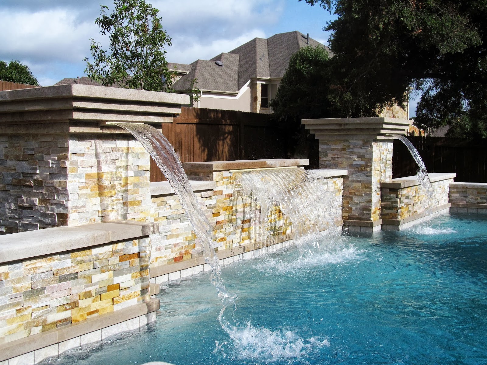 Resort-Style Pool with Spa in Stanton